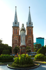 Fototapeta na wymiar Saigon Notre Dame Cathedral
