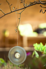 Windspiel mit Kristallkugel