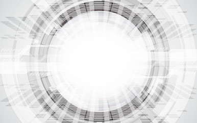 Abstract technological background concept with various technology elements. illustration Vector