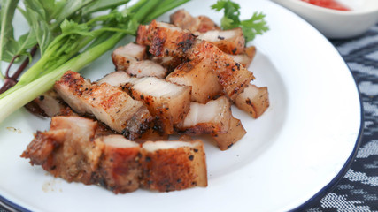 grilled pork