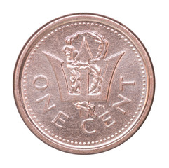 Barbados cent coin