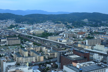 京都の新幹線風景