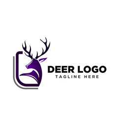 Square deer logo