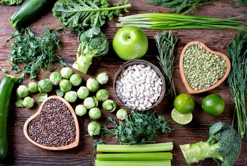 Crédence de cuisine en verre imprimé Légumes Mixed vegetables, legumes