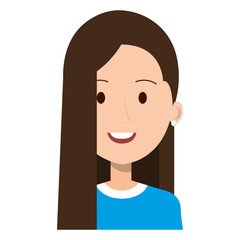beautiful woman avatar character vector illustration design