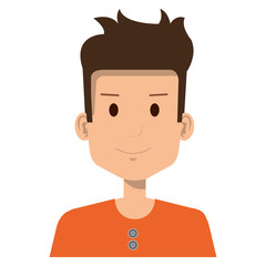 young man avatar character vector illustration design
