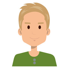young man avatar character vector illustration design