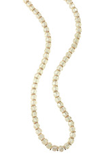 Beaded Gemstone Necklace isolated on white