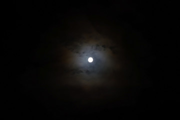 Fototapeta na wymiar The moon in the night shine