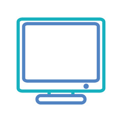 computer icon over white background vector illustration