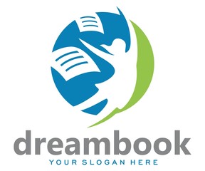 design a woman who flies to pick up a book