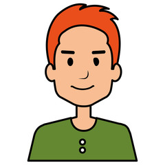 young man avatar character vector illustration design
