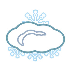 cloud icon over white background vector illustration