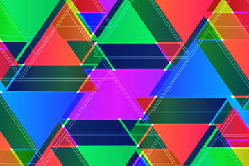 Colorful triangle background