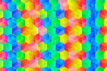 Colorful polygon background 