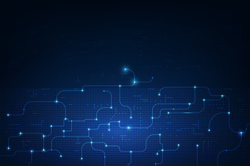 vector abstract computer circuit technology background