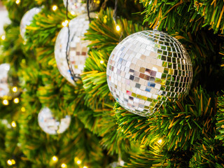 Christmas decorations on the tree