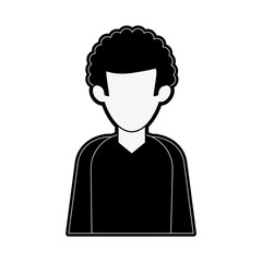 Man avatar cartoon icon vector illustration graphic design