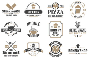 Restaurant Retro Vector Logo for banner