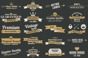 Vintage Retro Vector Logo for banner