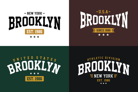 Typography Brooklyn Tshirt Graphic