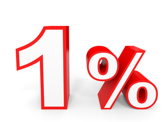 One percent off. Discount 1 %.