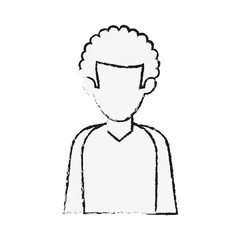 Man avatar cartoon icon vector illustration graphic design