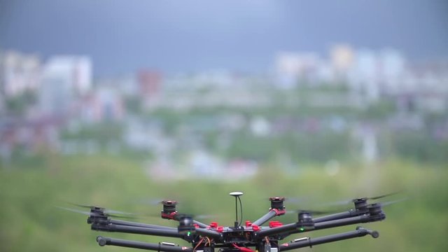 Flying aerial camera drone