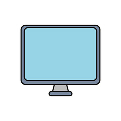 computer icon over white background vector illustration