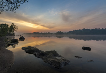 dawn on the lake