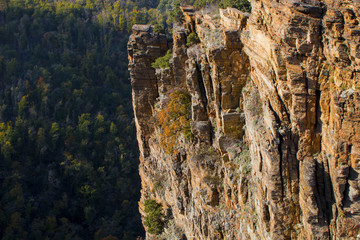Autumn mountains rock