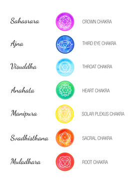 Chakra system - meditation / yoga / ayurveda