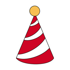 Birthday hat symbol icon vector illustration graphic design