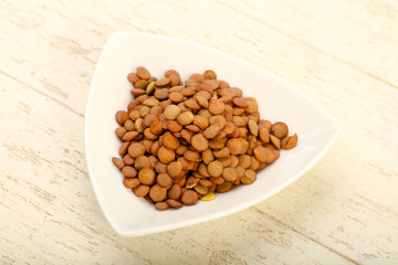 Raw lentils