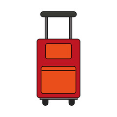 Travel luggage isolated icon vector illustration graphic design