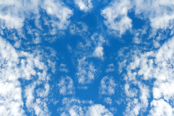 Landscape View of Blue Sky with Cloud Background