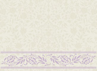wedding card design, paisley floral pattern , India