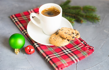 Christmas cup of coffee