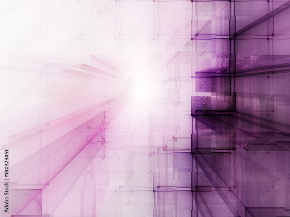 Poster abstract violet background element on white. frame composition of grids and matrix patterns. detaile