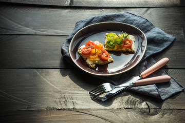 Healthy dinner concept