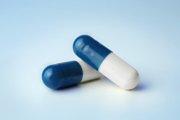 Medical healthcare pills isolated on a background