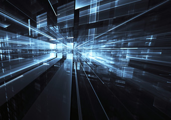 Fractal art - computer image, technological background