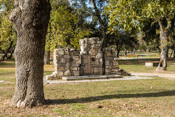 Source of the Batan in the country house of Madrid