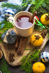 Christmas mulled tea