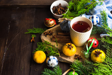 Christmas mulled tea