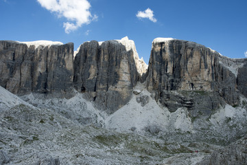 Fototapeta na wymiar Sella group in the Dolomites, Italy