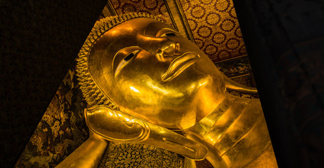 Wat Pho, Reclined buddha in Bangkok, Thailand