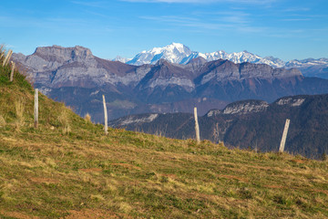 Vue sur le Mont-Blanc