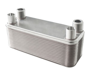 plate heat exchanger, isolated - 180327838