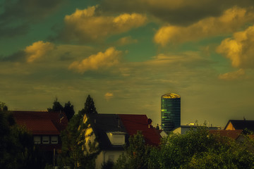 The cityscape of Stuttgart-Rohr and Stuttgart-Vaihingen